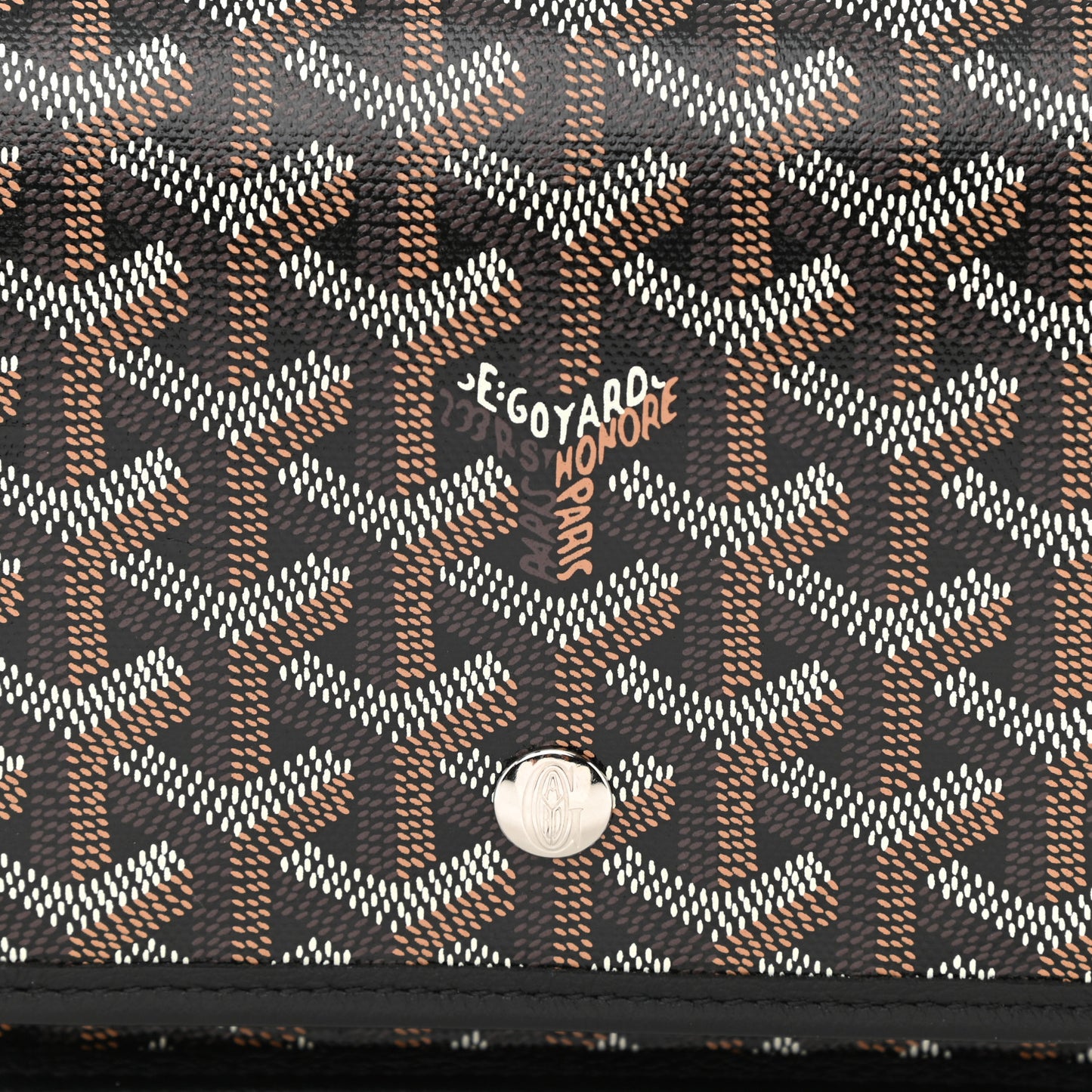 Goyardine Plumet Wallet Clutch Black