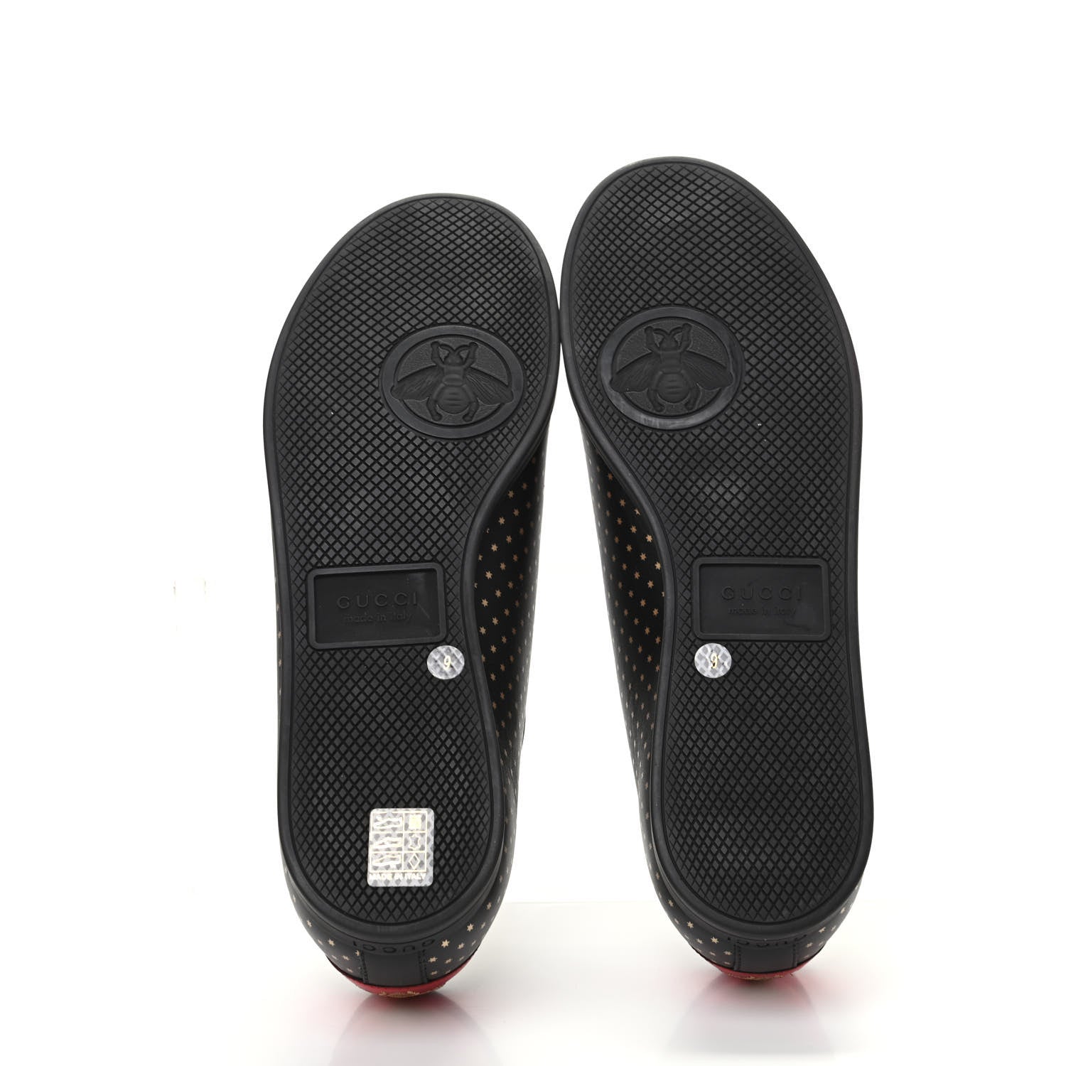 Gucci X SEGA Calfskin GUCCY Stars Mens Falacer Sneakers 9 Black 5 of 8