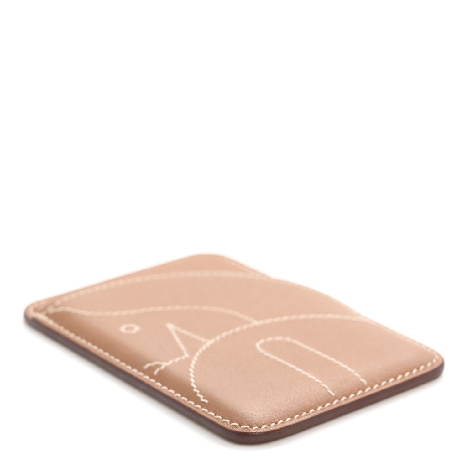 Hermes Swift Stitched Cheval MagSafe Card Holder Gold 4 of 8