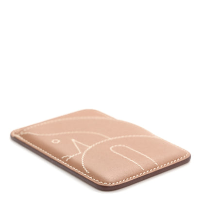 Hermes Swift Stitched Cheval MagSafe Card Holder Gold 4 of 8