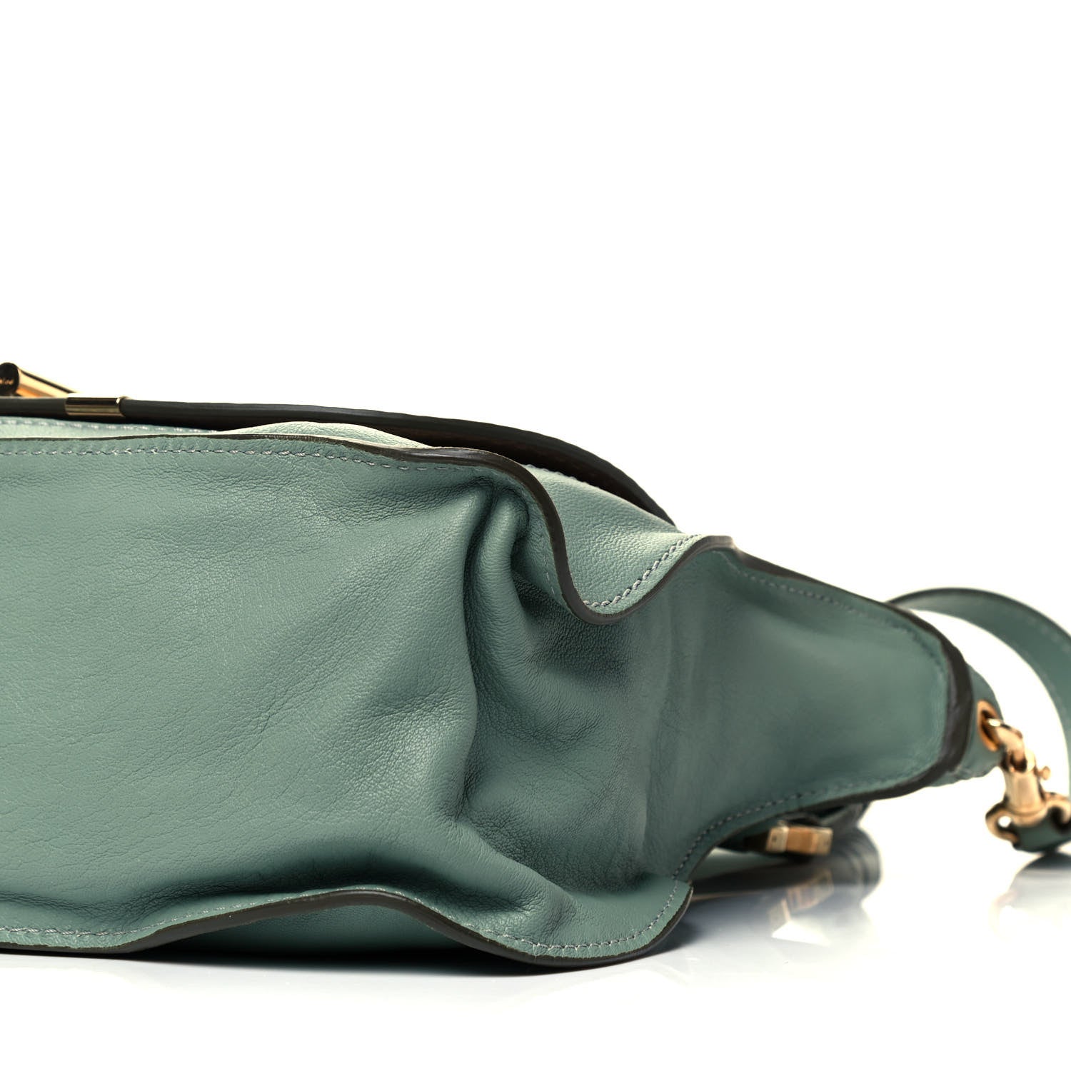 Chloe Calfskin Medium Marcie Lock Satchel Icy Mint 9 of 9