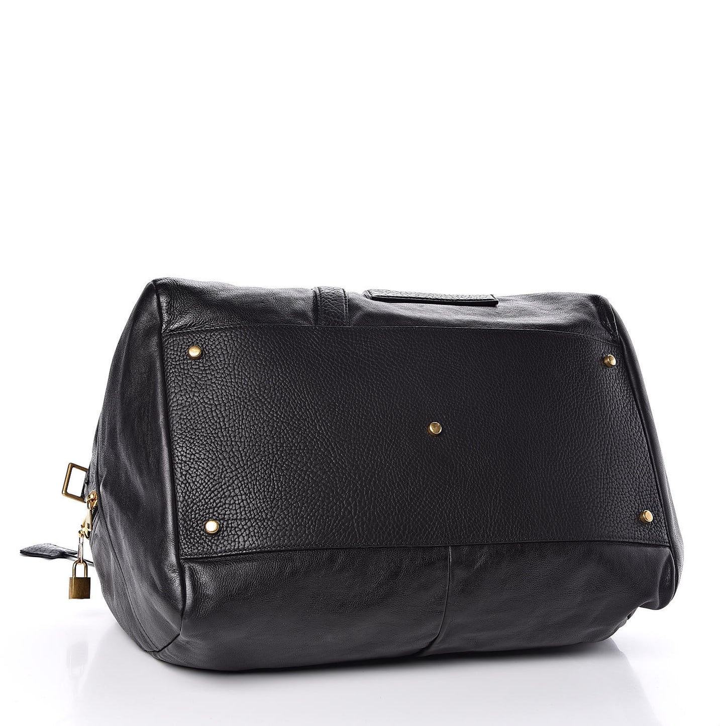 Calfskin Vavin Logo Strap Duffle Bag Black
