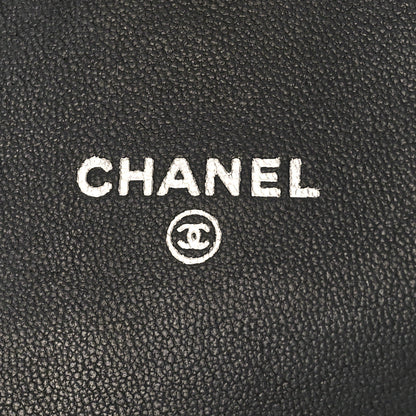 Chanel Lambskin Half Moon Wallet On Chain WOC Black 6 of 9