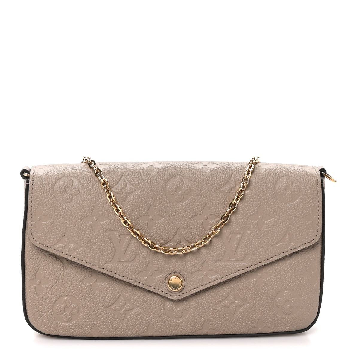 Louis Vuitton Empreinte Pochette Felicie Chain Wallet Tourterelle 1 of 10