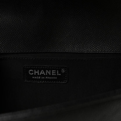 Chanel Caviar Quilted Medium Boy Flap Black 6 of 11