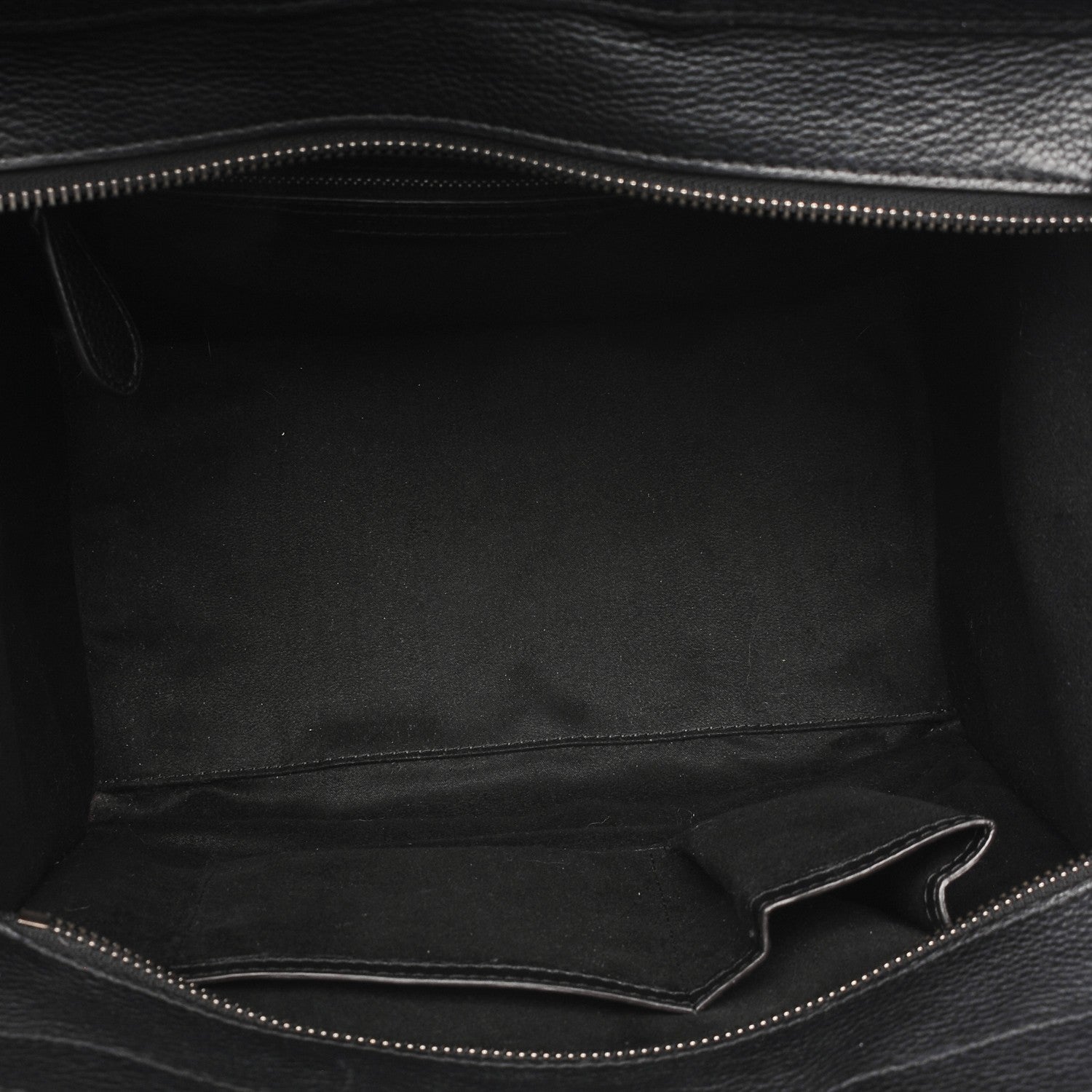 Celine Drummed Calfskin Mini Luggage Black 5 of 6