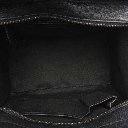 Celine Drummed Calfskin Mini Luggage Black 5 of 6