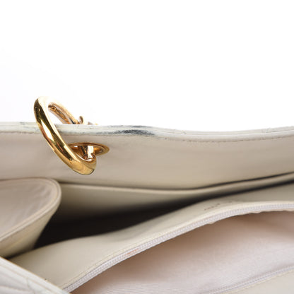 Chanel Calfskin Quilted Shopping Tote White 12 of 18