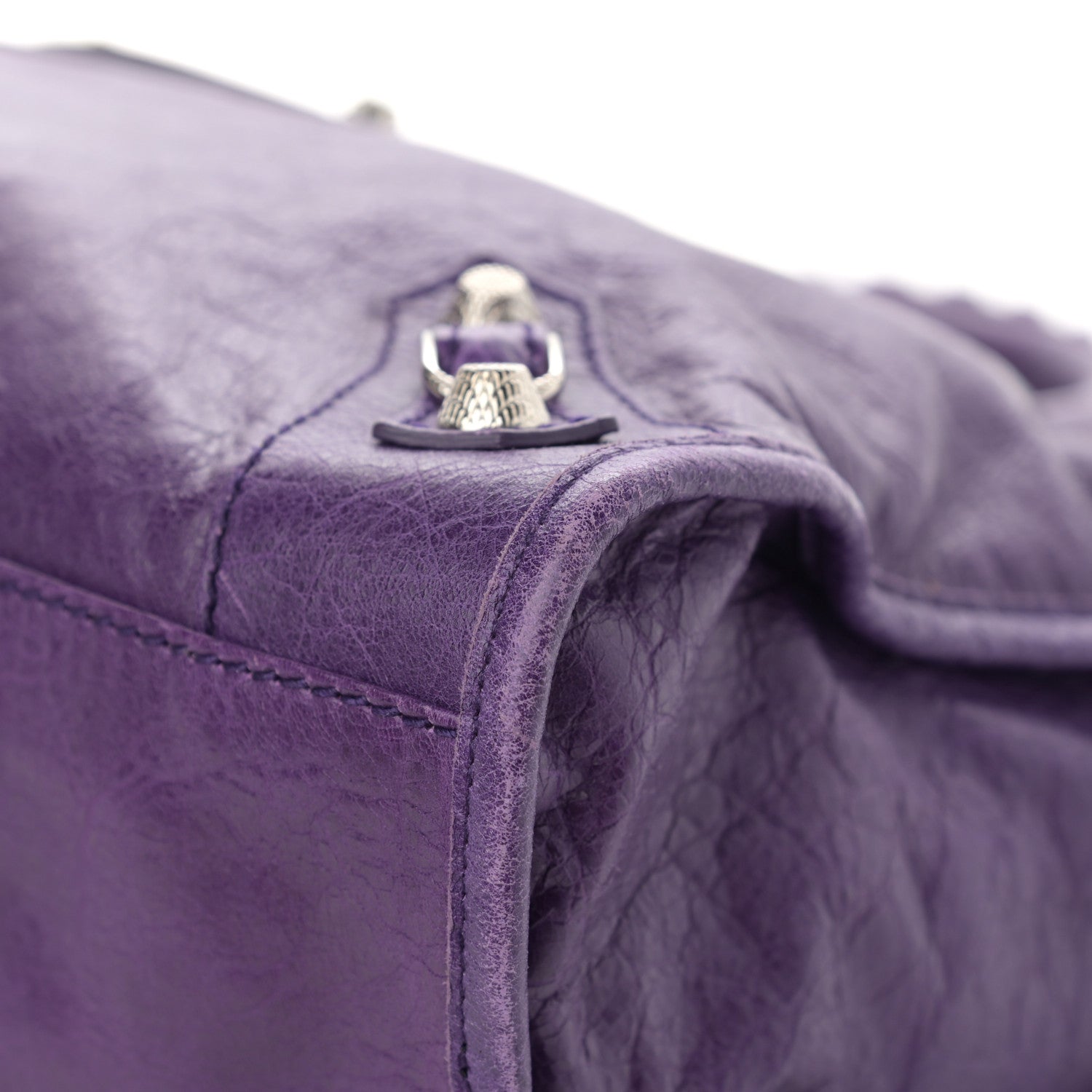 Balenciaga Agneau Giant 12 Silver Hardware City Dark Violet 11 of 15