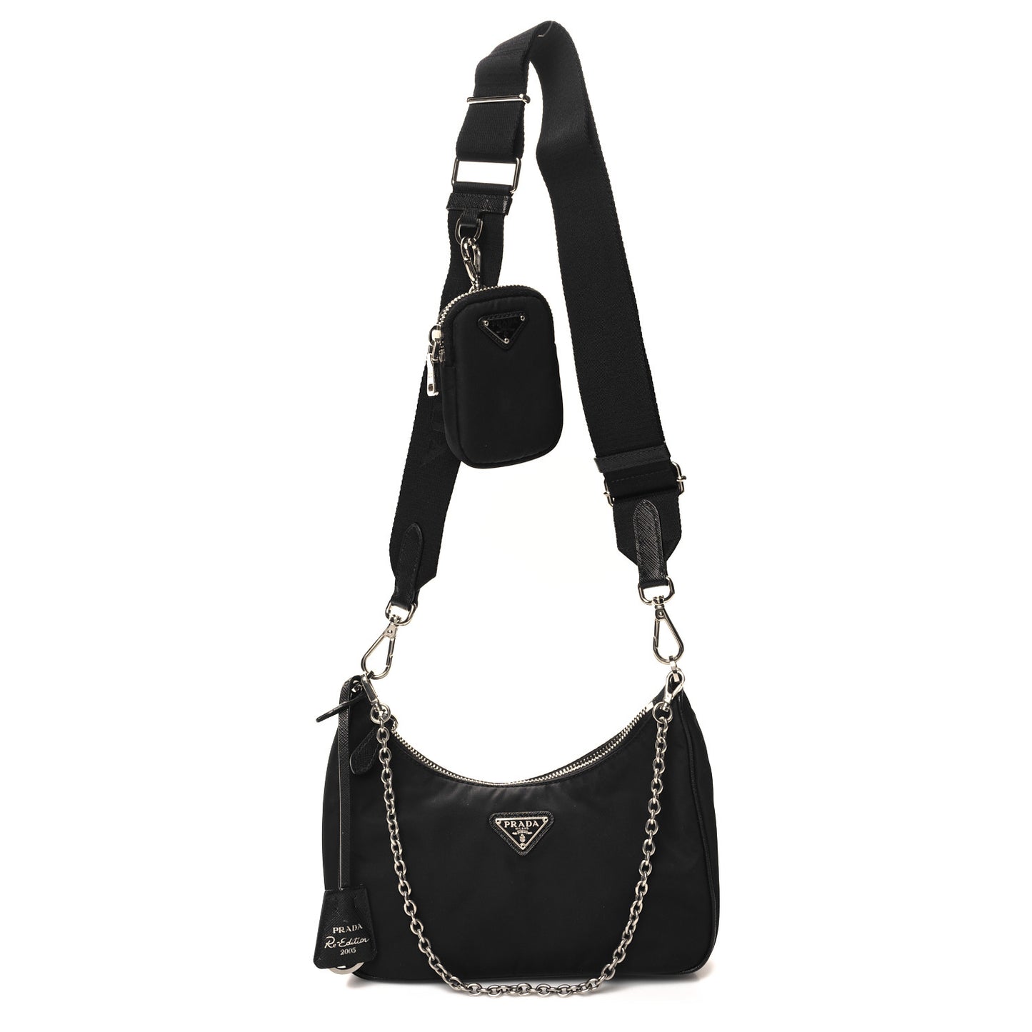 Nylon Re-Edition 2005 Shoulder Bag Black