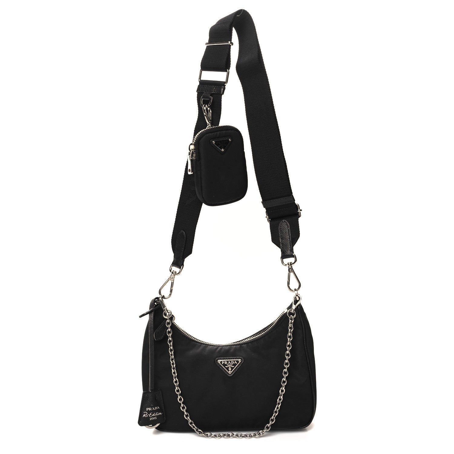 Prada Nylon Re-Edition 2005 Shoulder Bag Black 1 of 10