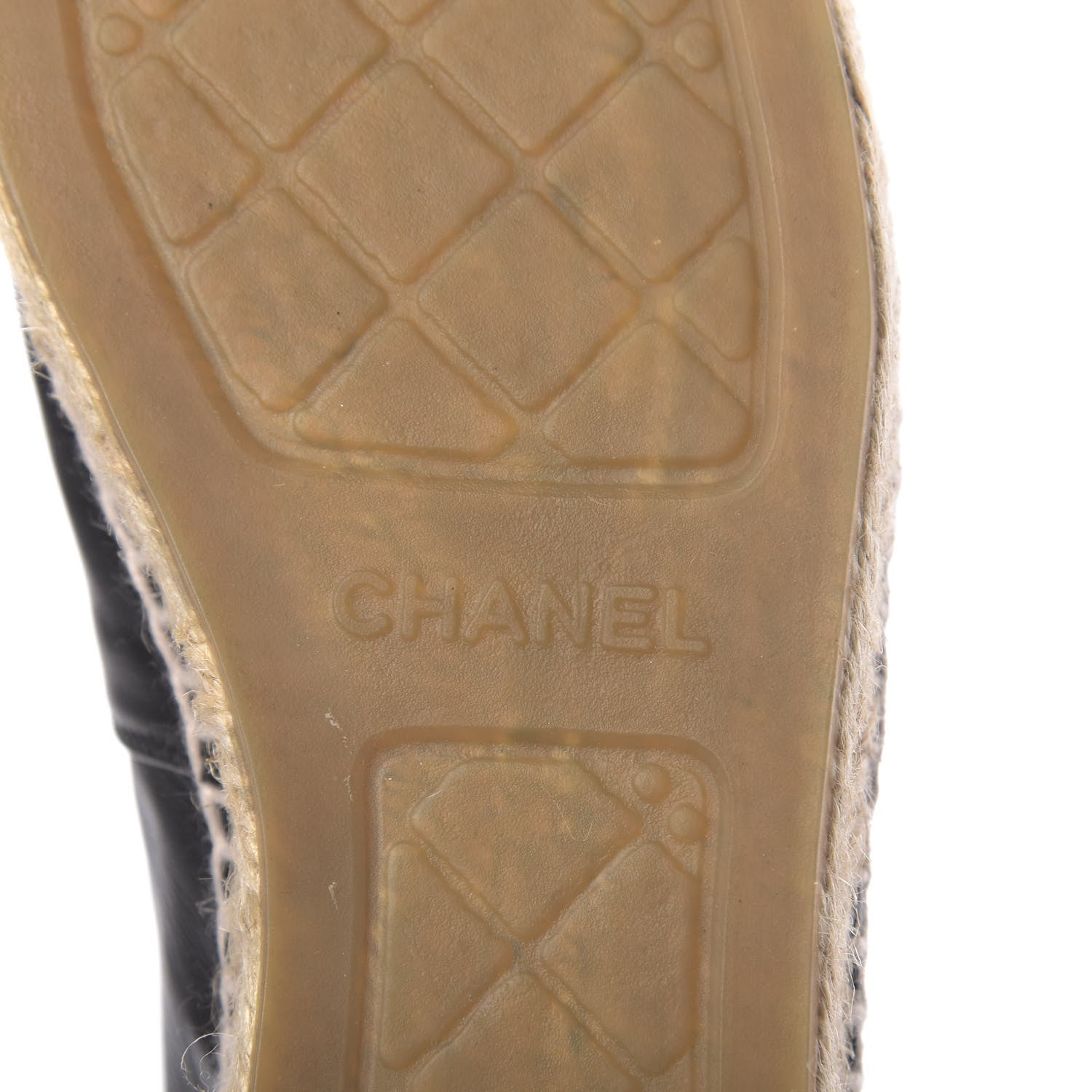 Chanel Lambskin CC Espadrilles 39 Black 8 of 10