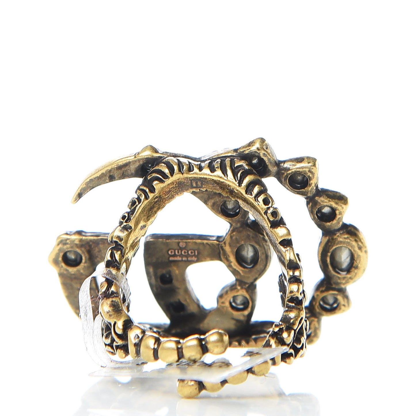 Crystal Double G Ring 6.5 Multicolor