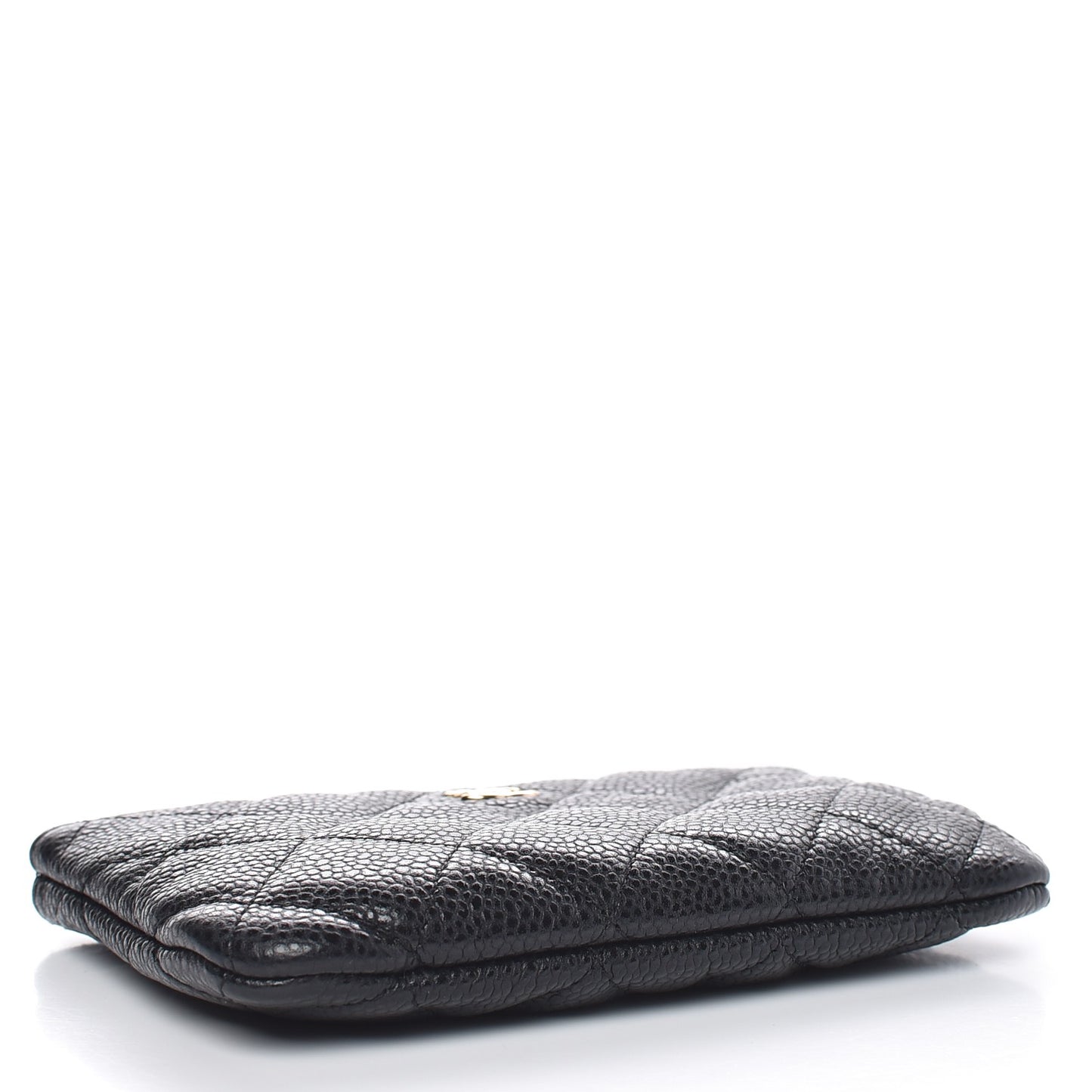 Caviar Quilted Small Cosmetic Case Black