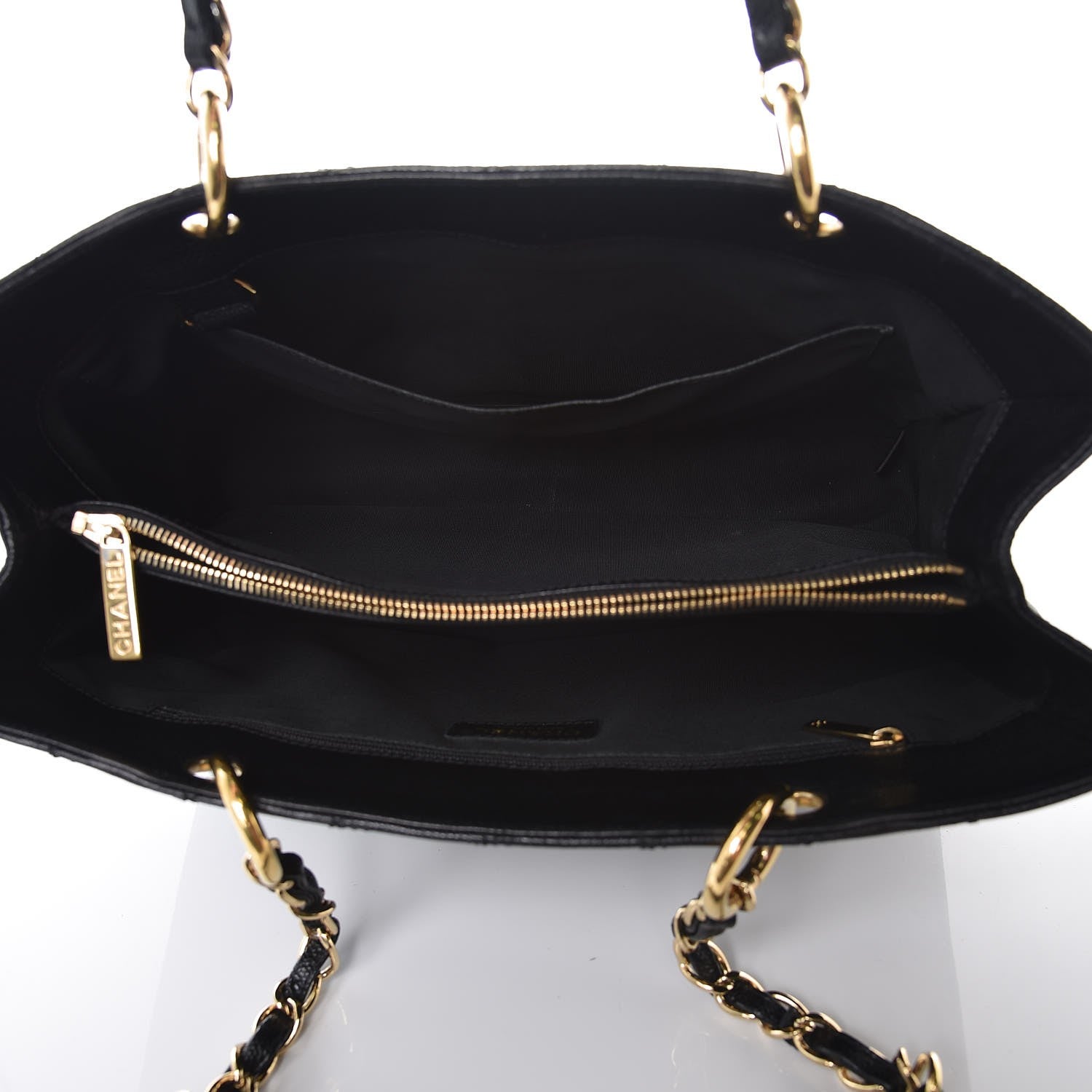 Chanel Caviar Quilted Grand Shopping Tote GST Black 5 of 7