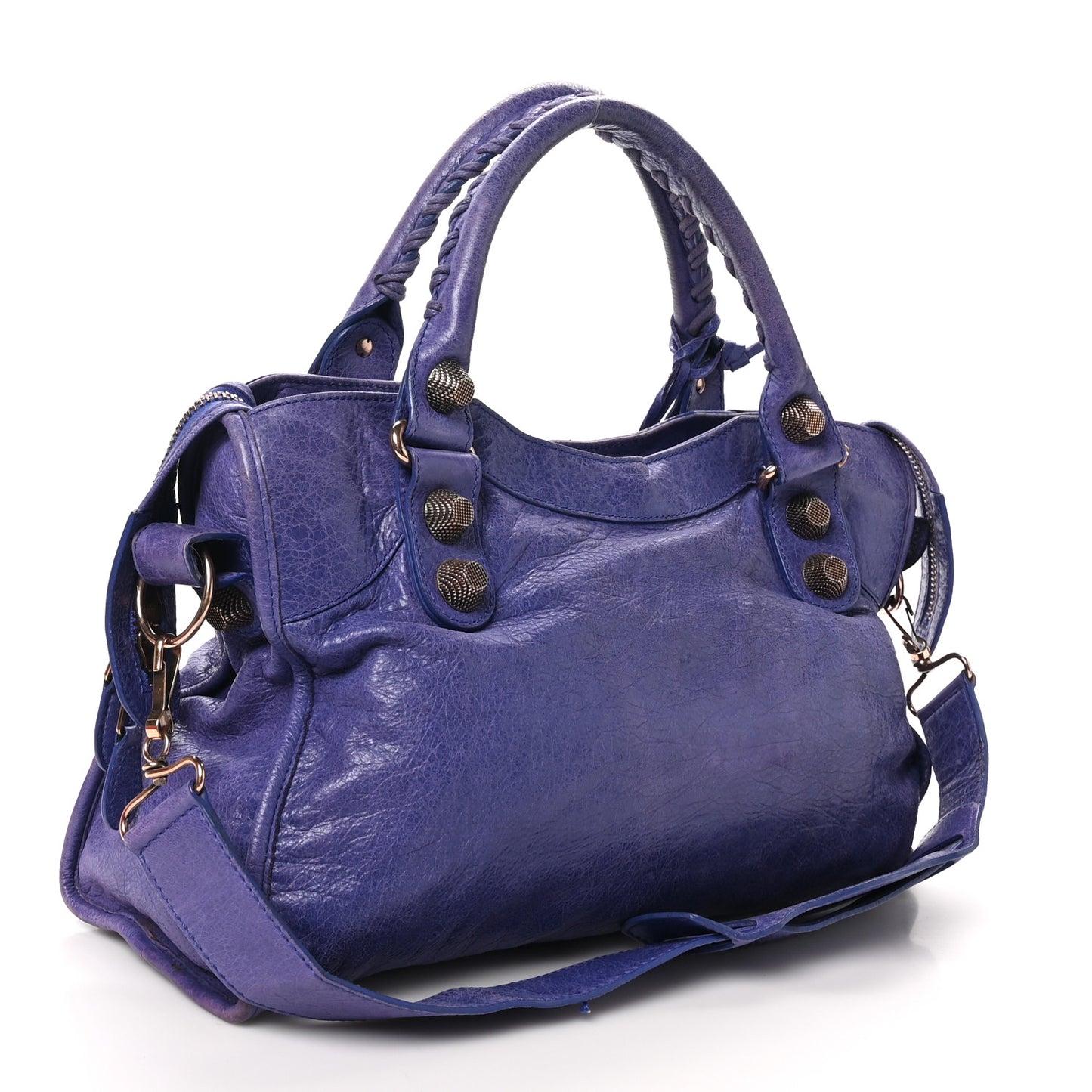 Agneau Giant 21 Rose Gold Hardware City Bleu Lavande