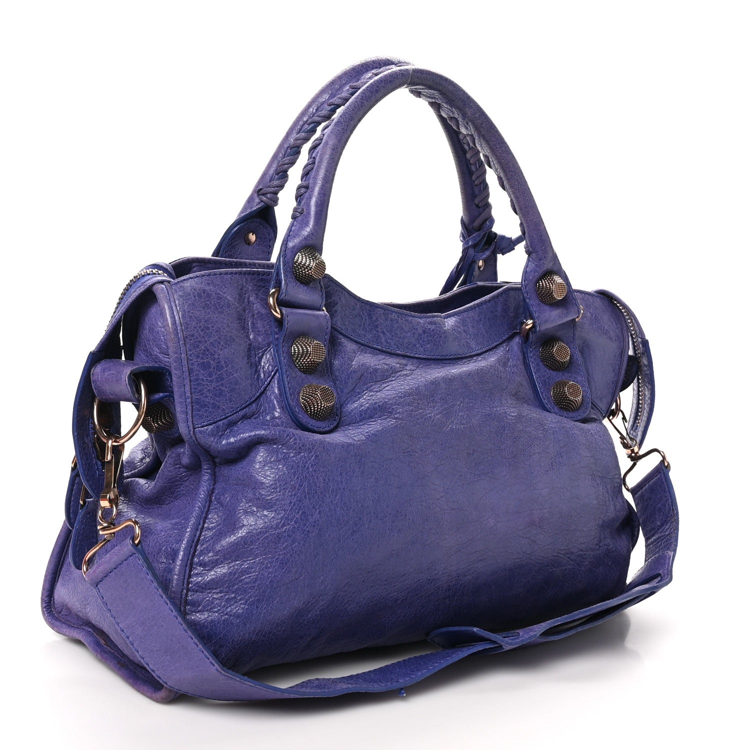 Balenciaga Agneau Giant 21 Rose Gold Hardware City Bleu Lavande 4 of 12