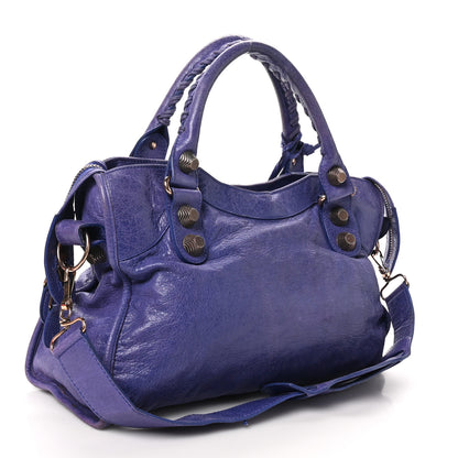 Balenciaga Agneau Giant 21 Rose Gold Hardware City Bleu Lavande 4 of 12