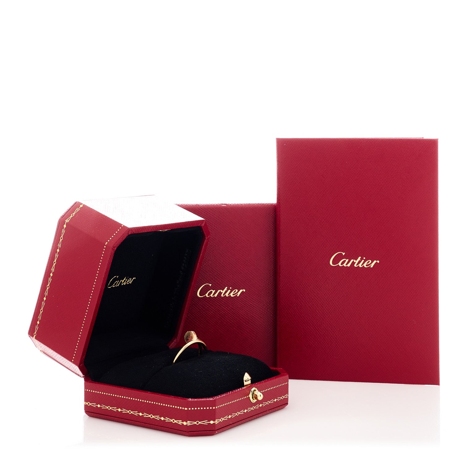 Cartier 18K Yellow Gold Small Juste Un Clou Ring 56 7.5 5 of 5