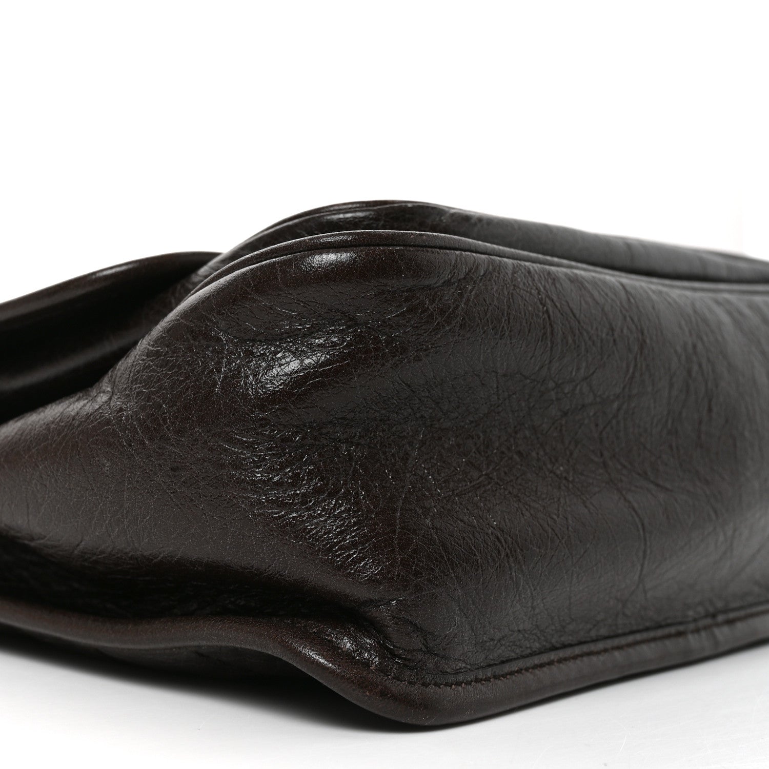 Saint Laurent Crinkled Calfskin Matelasse Monogram Medium Niki Chain Satchel Moka 9 of 10