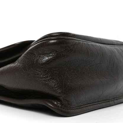 Saint Laurent Crinkled Calfskin Matelasse Monogram Medium Niki Chain Satchel Moka 9 of 10
