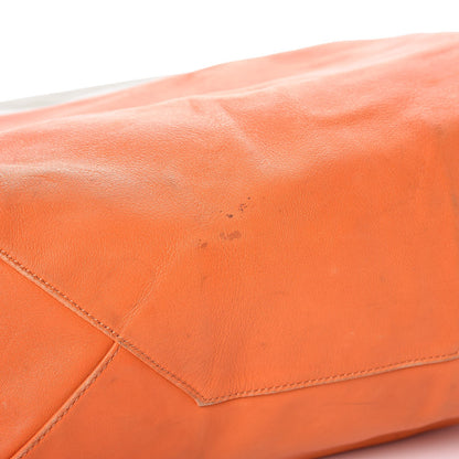 Celine Lambskin Bi-Cabas Fluo Peach 8 of 14