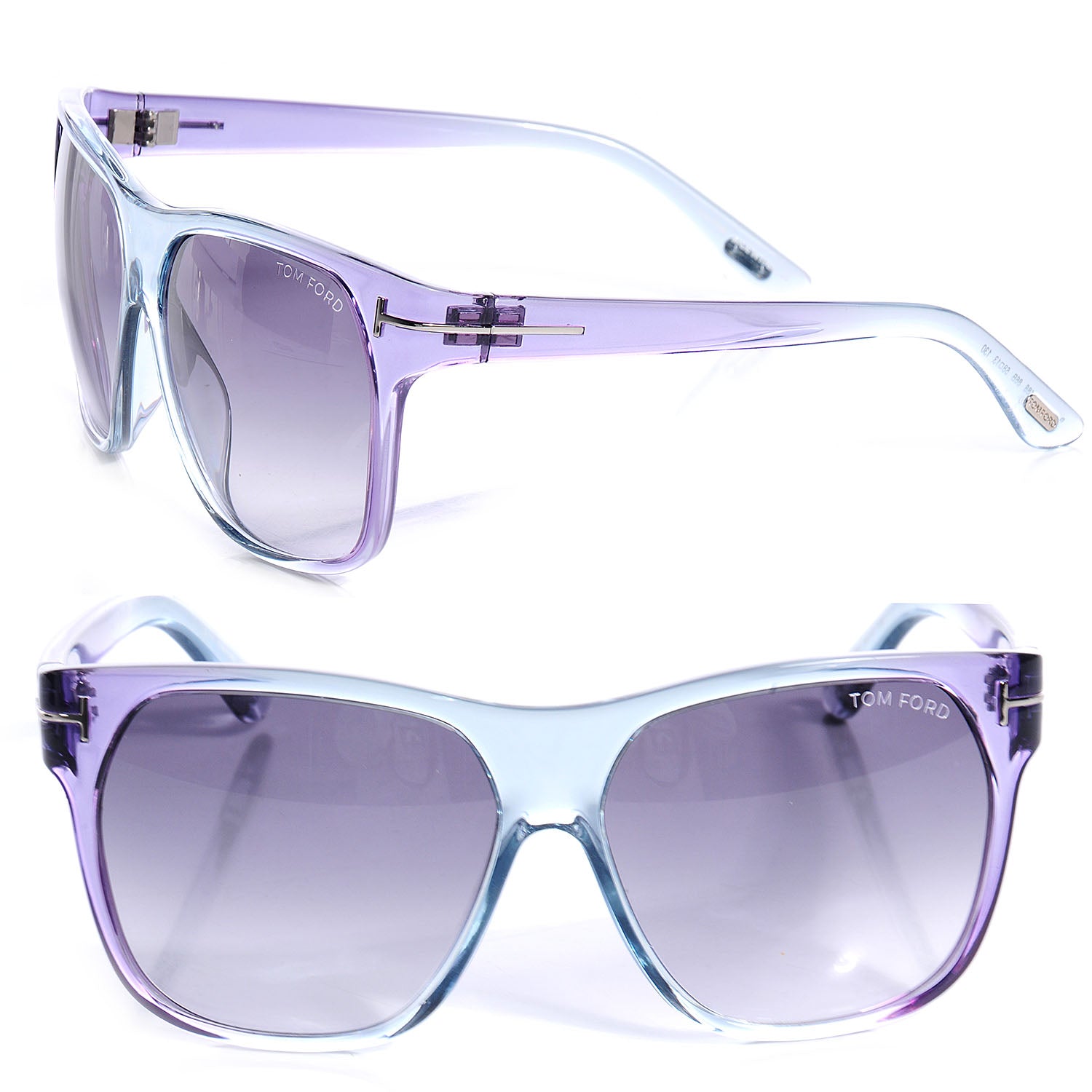Tom Ford Federico Sunglasses TF188 Blue Purple 1 of 7