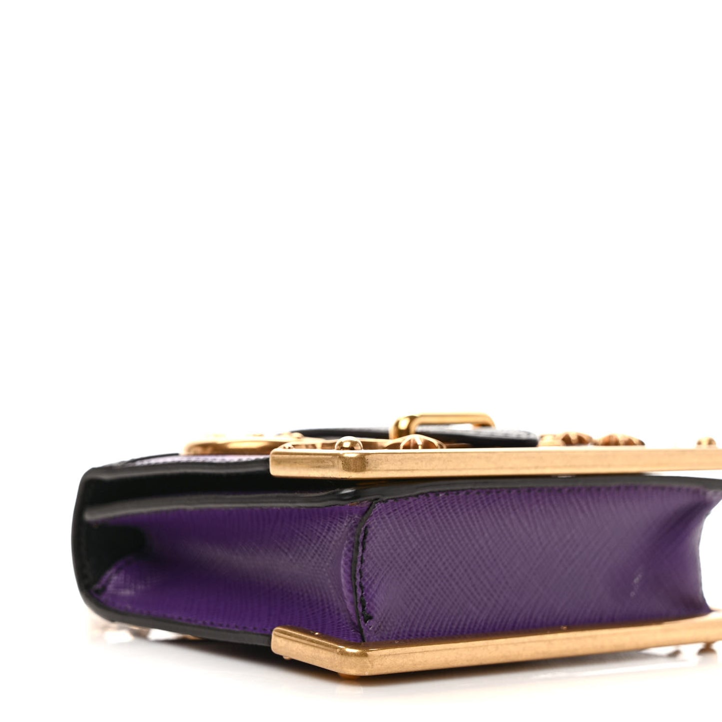 Saffiano Astrology Mini Cahier Bag Viola Black
