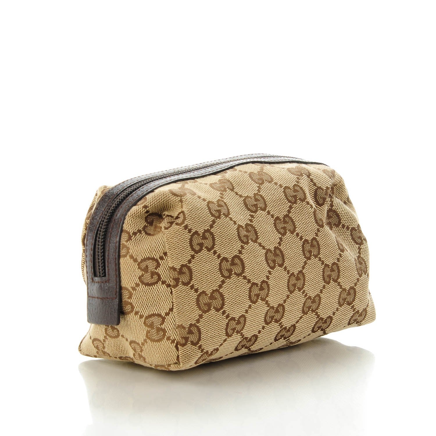 Gucci Monogram Large Cosmetic Case Brown 3 of 7