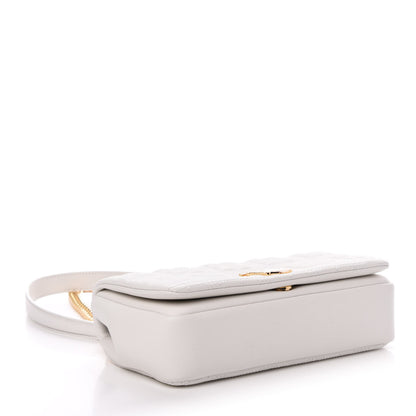 Burberry Lambskin Quilted Small Lola Bag White 5 of 11