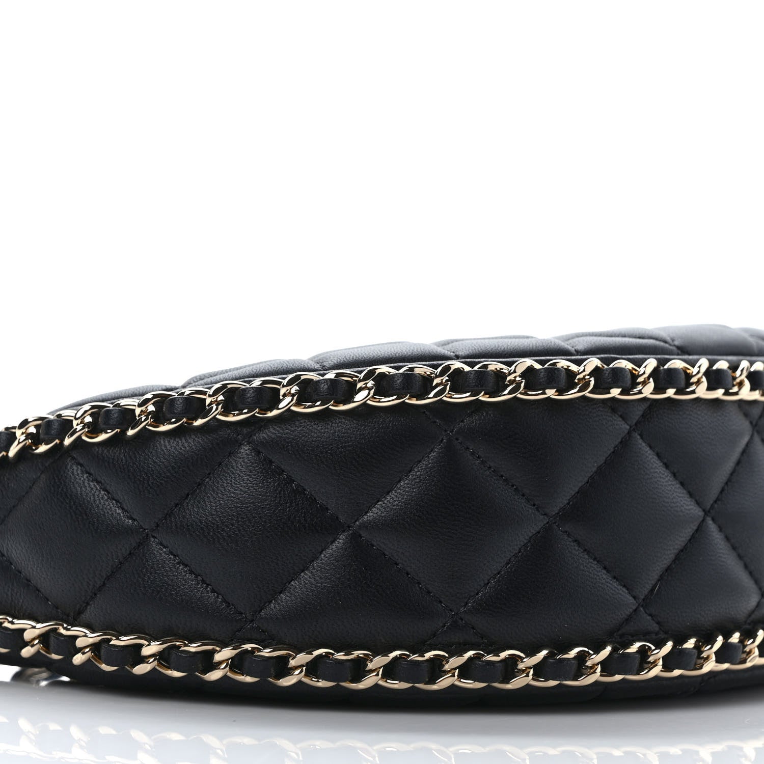 Chanel Lambskin Quilted Small Hobo Bag Black 8 of 9