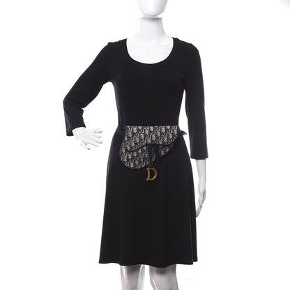 Christian Dior Oblique Saddle Belt Bag Blue 2 of 9