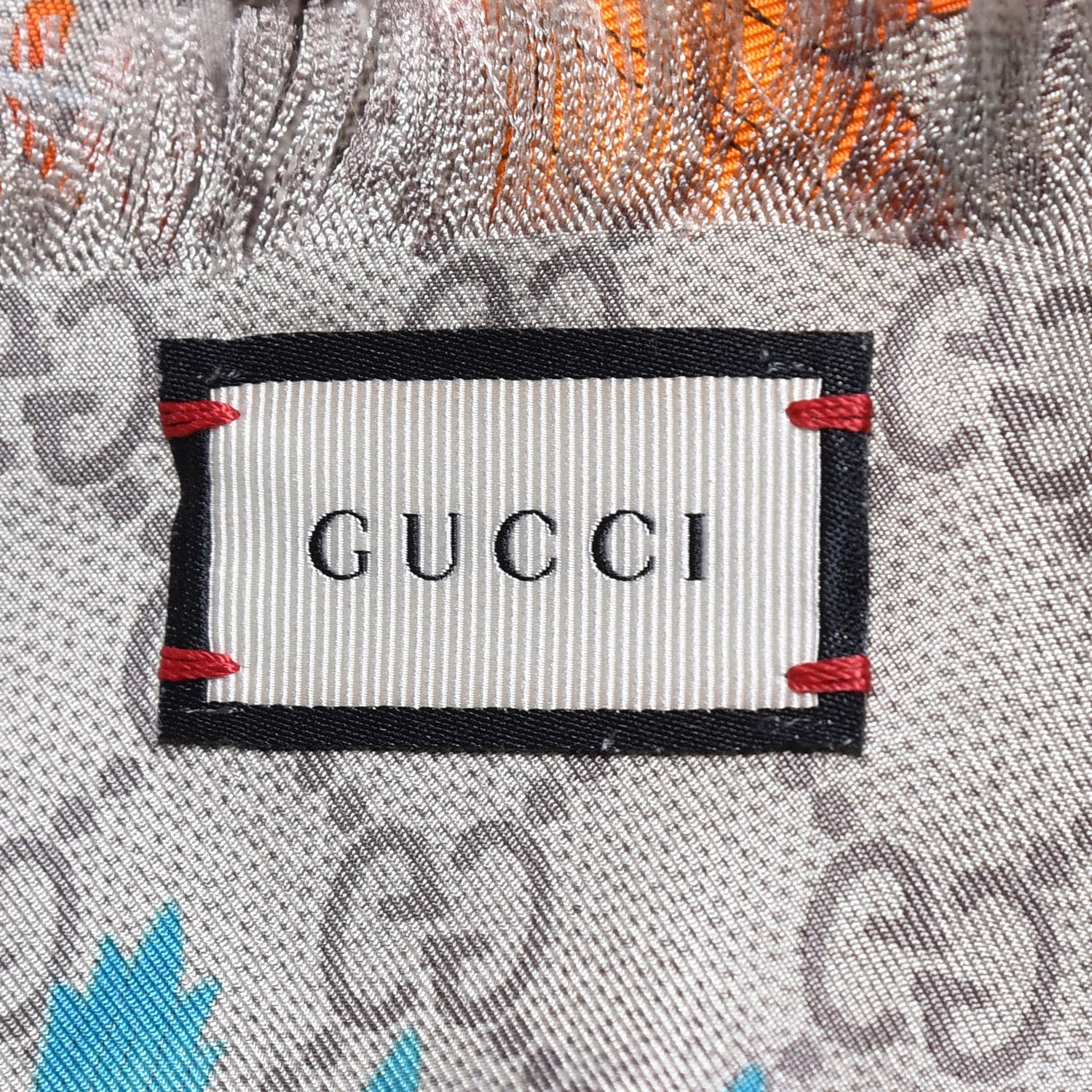 Gucci Silk Twill GG Monogram Newflora GG Square Scarf Multicolor 2 of 2