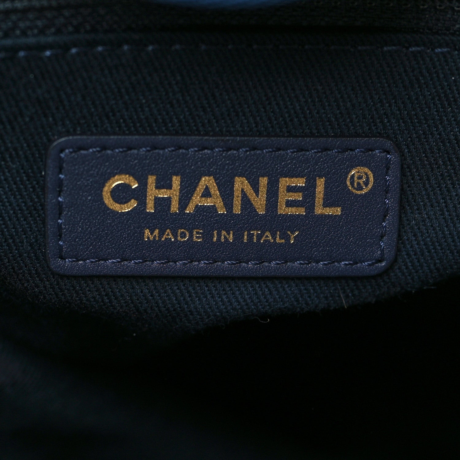 Chanel Woven Straw Raffia Medium Deauville Tote Navy 5 of 9