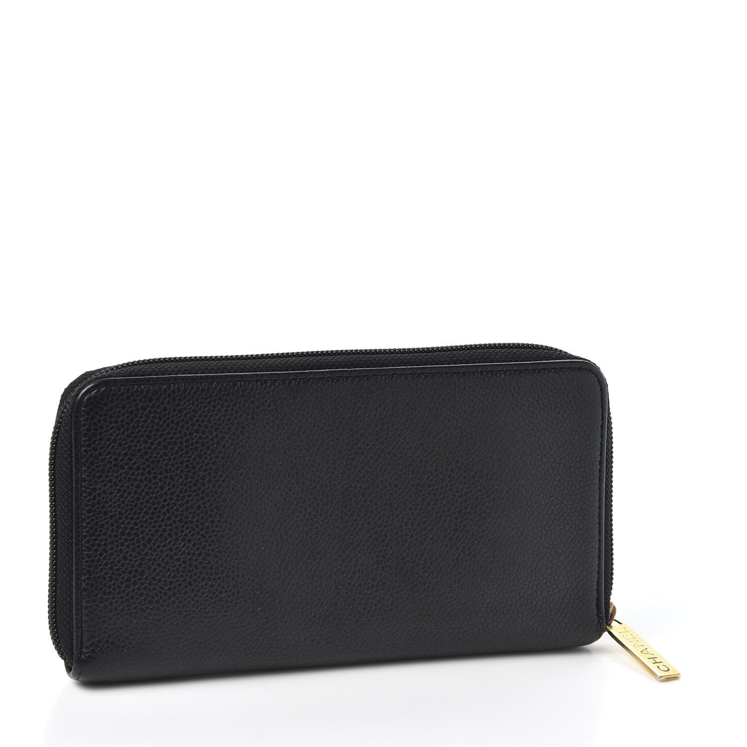 Chanel Caviar Large Timeless CC Zip Around Wallet Black 2 of 11
