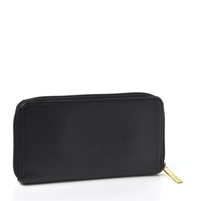 Chanel Caviar Large Timeless CC Zip Around Wallet Black 2 of 11