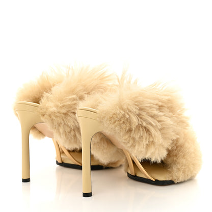 Bottega Veneta Shearling Lambskin Poodle Curve Sandals 40 Heirloom 4 of 12