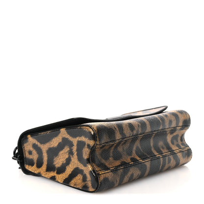 Louis Vuitton Calfskin Wild Animal Print Twist Shoulder Bag MM 4 of 11