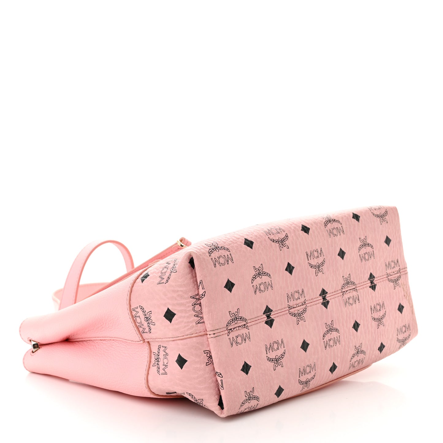 Calfskin Visetos Anni Medium Hobo Bag Soft Pink
