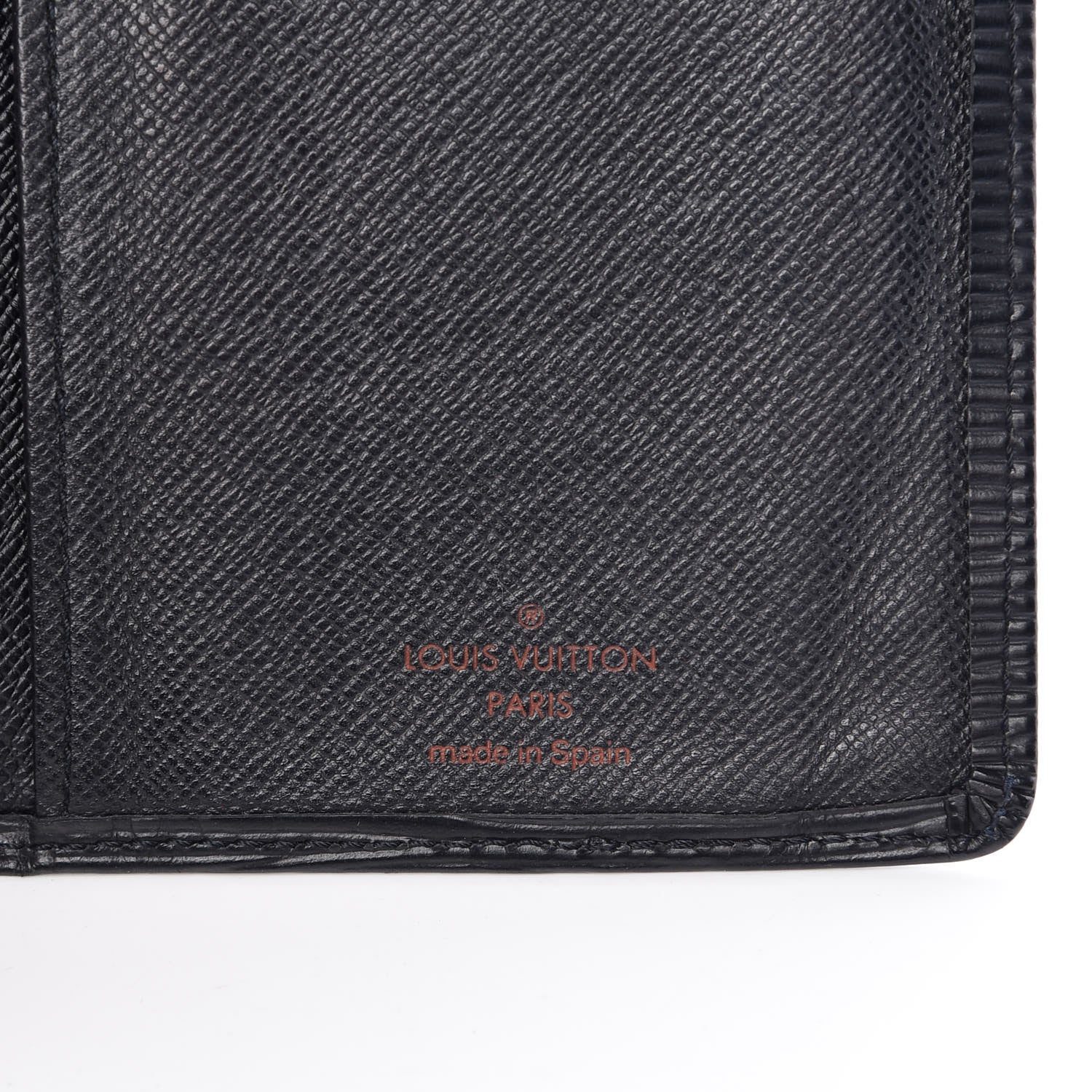 Louis Vuitton Epi Porte Valeurs Checkbook Wallet Black 6 of 14