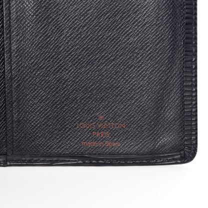 Louis Vuitton Epi Porte Valeurs Checkbook Wallet Black 6 of 14