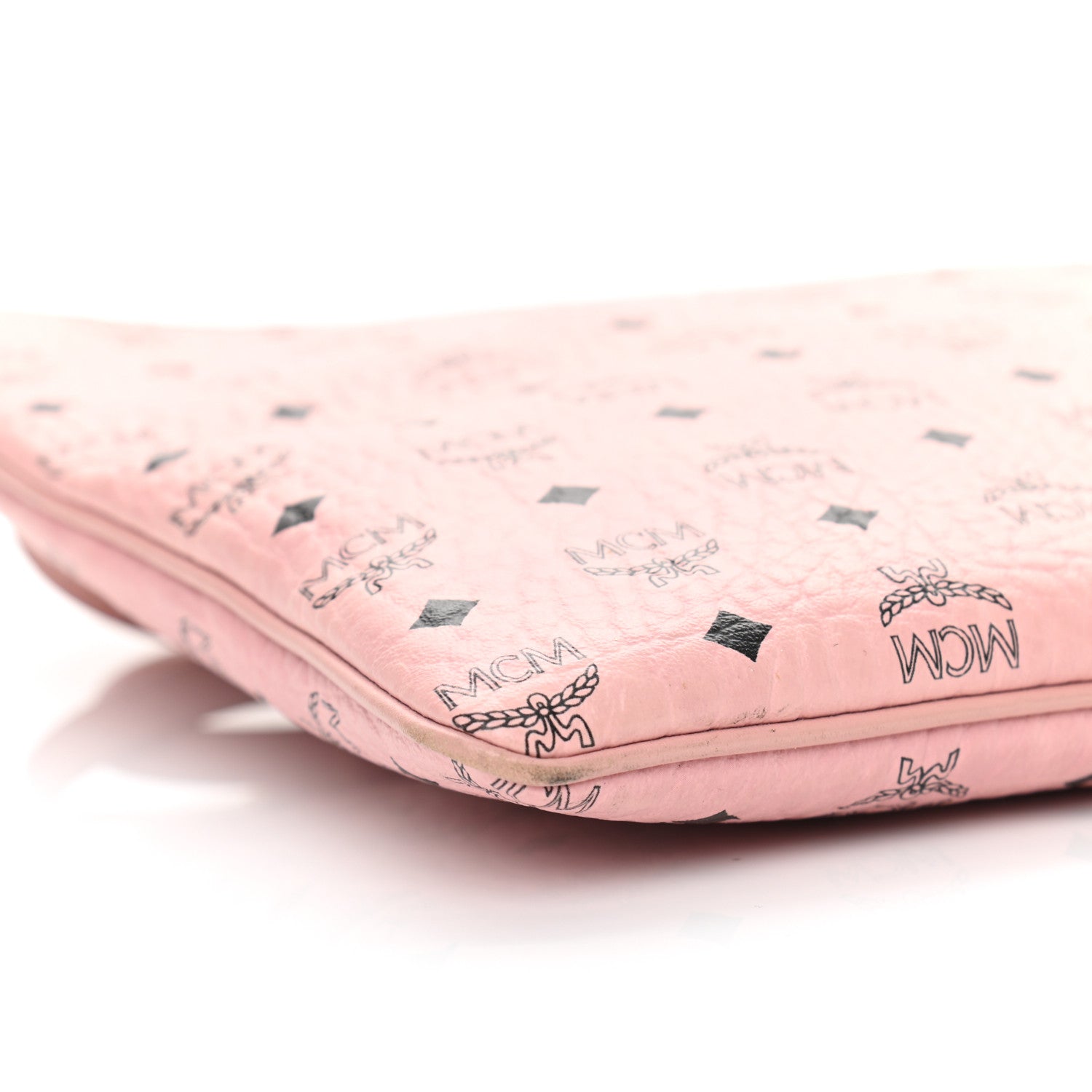 MCM Visetos Medium Crossbody Pouch Soft Pink 9 of 10