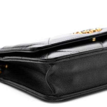 Chanel Lambskin Quilted Chanel 19 Wallet On Chain WOC Black 10 of 15