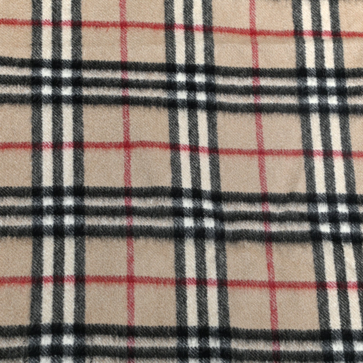 Burberry Cashmere Nova Check Fringe Scarf Camel 4 of 5