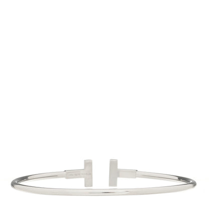 Tiffany 18K White Gold T Wire Bracelet 2 of 3