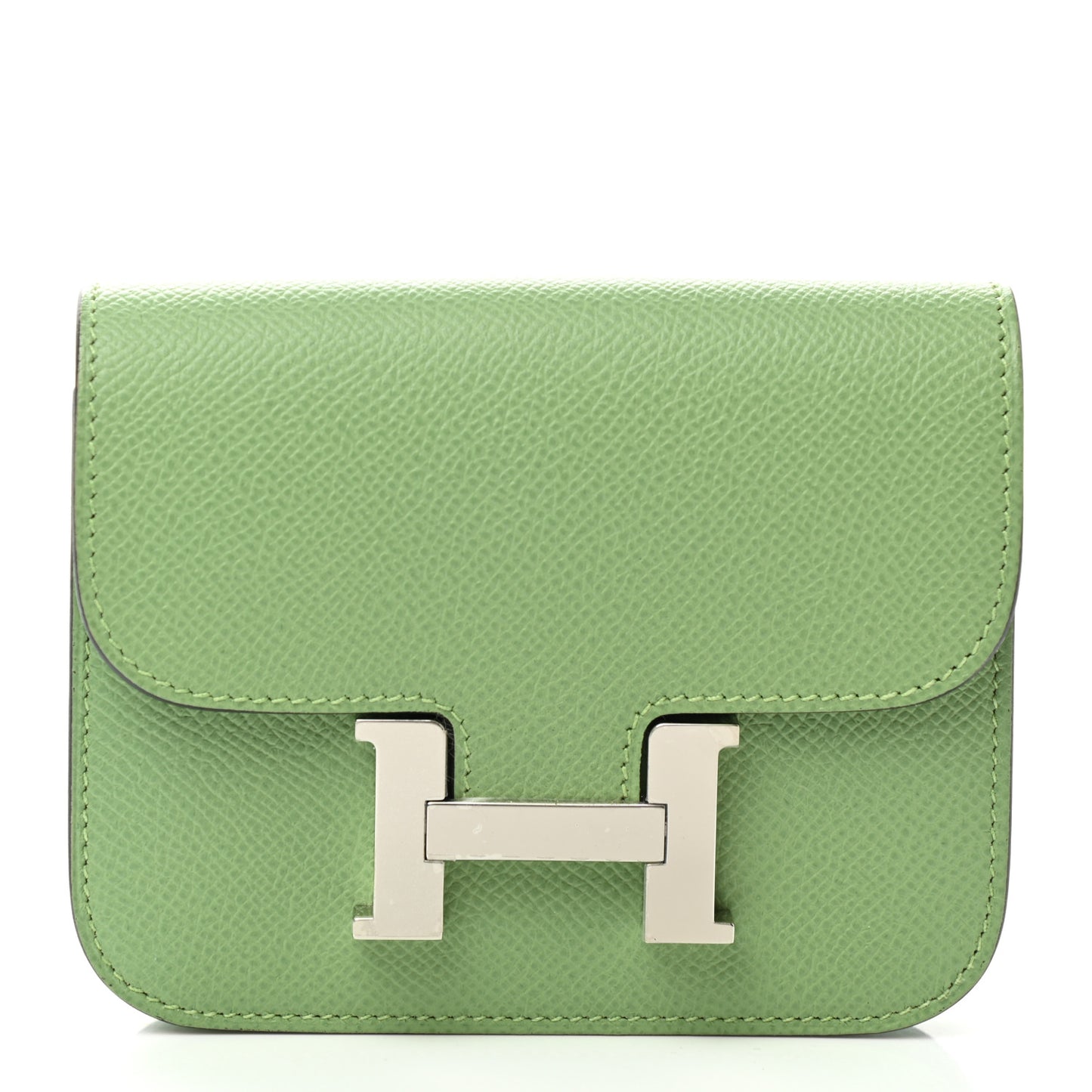 Epsom Constance Slim Wallet Vert Criquet