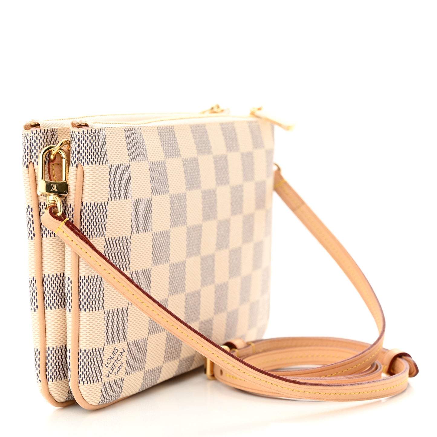 Damier Azur Double Zip Pochette