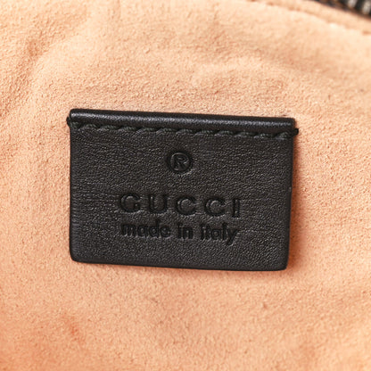 Gucci Calfskin Matelasse Small GG Marmont Double Zip Shoulder Bag Black 10 of 14