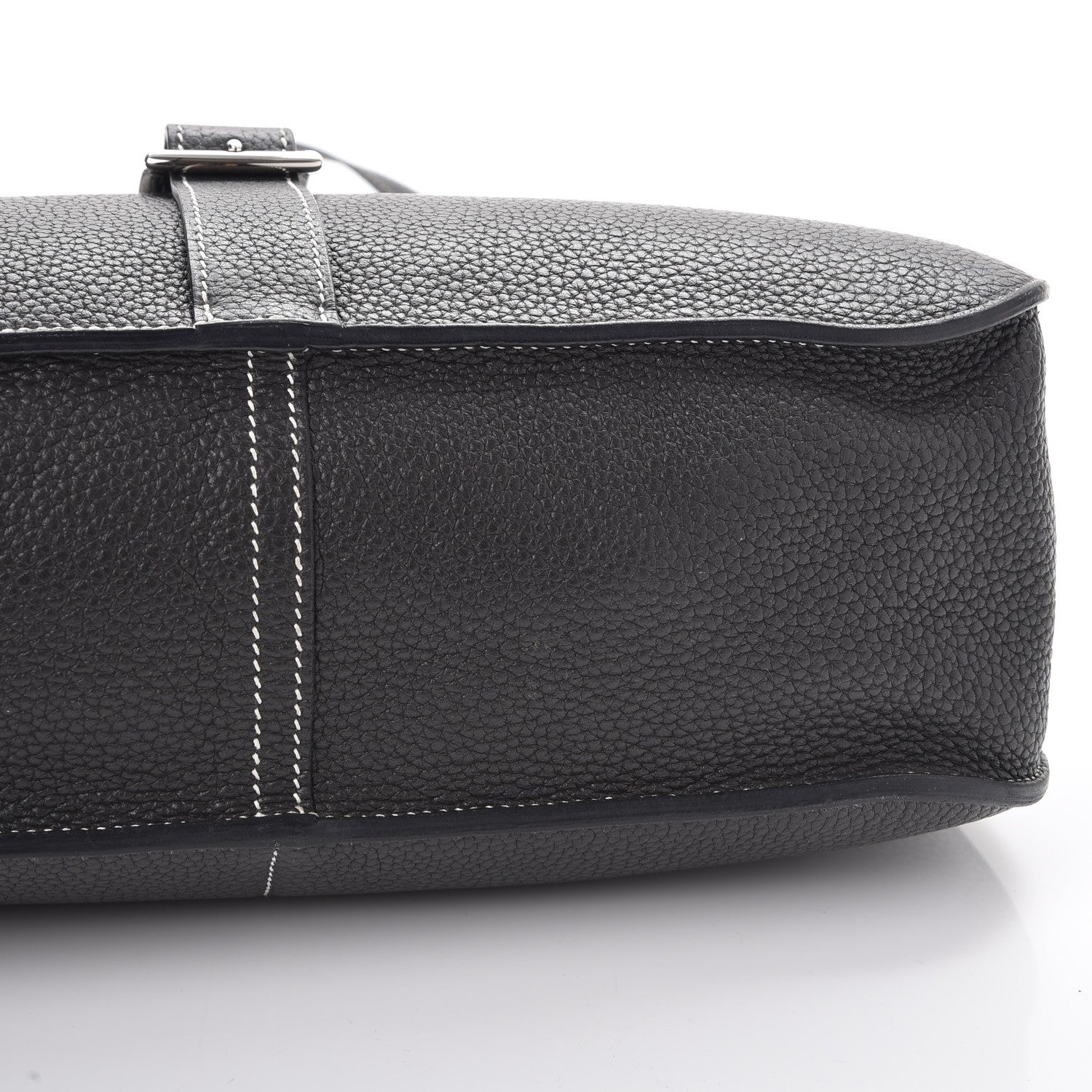 Hermes Taurillon Clemence Halzan 31 GM Black 10 of 10