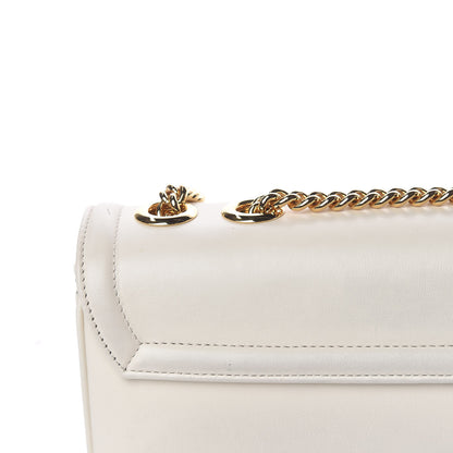 Gucci Vitello Palmellato Lux Crystal Medium Rajah Shoulder Bag Mystic White Multicolor 14 of 19